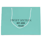 Sweet 16 Celebrate Big Birthday Tiara Party Groot Cadeauzakje (Voorkant)