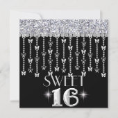 SWEET 16 CHIC-BUTTERFLY KAART (Voorkant)