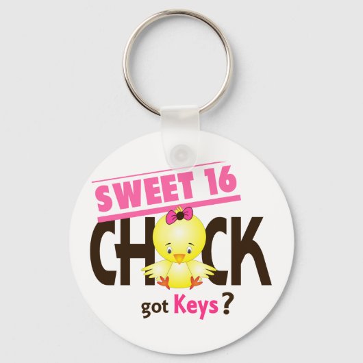 Sweet 16 Chick 1 Sleutelhanger (Voorkant)