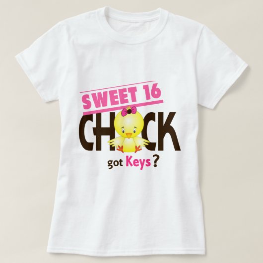Sweet 16 Chick 1 T-shirt (Design voorkant)
