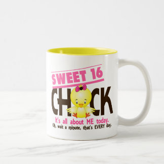 Sweet 16 Chick 3 Tweekleurige Koffiemok