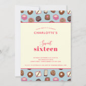 Sweet 16 Chocoladethema Birthday Party Kaart (Voorkant)