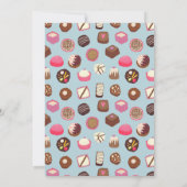 Sweet 16 Chocoladethema Birthday Party Kaart (Achterkant)