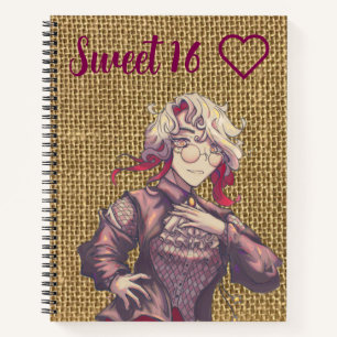 Sweet 16 Citrine anime Notitieboek