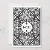 Sweet 16 Clubs Spelen Kaart Vegas Verjaardag Aas (Achterkant)