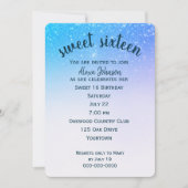 Sweet 16 Confetti Glitter Kaart (Voorkant)