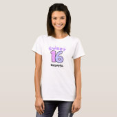 Sweet 16 - creëer uw eigen t-shirt (Voorkant volledig)