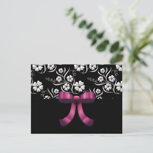 Sweet 16 Custom Elegant Birthday Briefkaart (Staand voorkant)