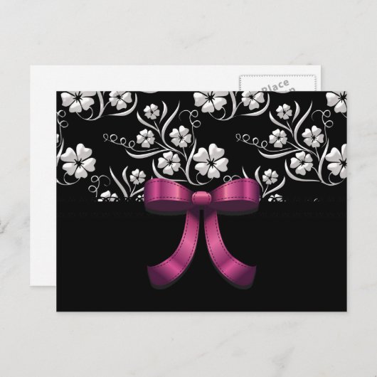 Sweet 16 Custom Elegant Birthday Briefkaart (Voorkant / Achterkant)