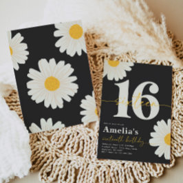 Sweet 16 Daisy Verjaardag Uitnodiging