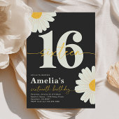 Sweet 16 Daisy Verjaardag Uitnodiging