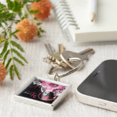 Sweet 16 Dance Music Disco Ball Piano Sleutelhange Sleutelhanger (Zijkant)