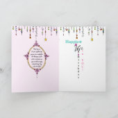 Sweet 16 Dangles Verjaardag Kaart (Binnen)