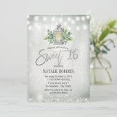 Sweet 16 de Witte Rustic Lights van het Koord van Kaart (Staand voorkant)
