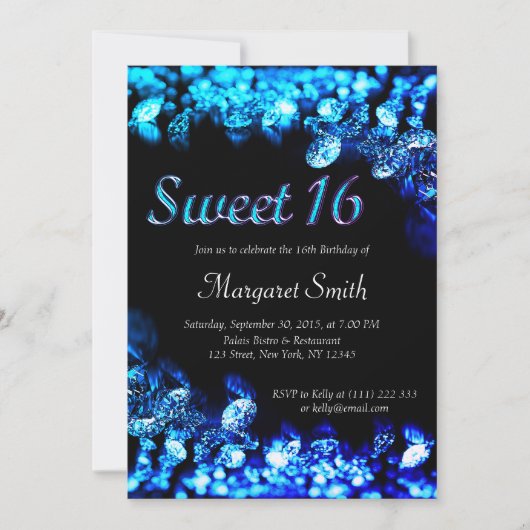 Sweet 16 Diamonds Kaart (Voorkant)