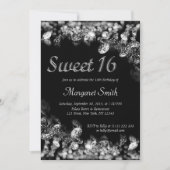 Sweet 16 Diamonds Uitnodiging (Voorkant)