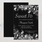 Sweet 16 Diamonds Uitnodiging (Voorkant / Achterkant)
