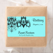 Sweet 16, Elegant, Eigen waterfles Etiket (Insitu)