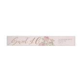 Sweet 16 Elegant Gouden Glitter Pioen Bloemen Roze (Individueel)