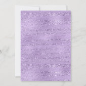 Sweet 16 Elegant Paars Shimmer Birthday Party Kaart (Achterkant)
