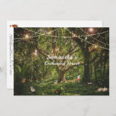 Sweet 16 Enchanted Forest Fairy Bird Fox Squirrel Kaart (Voorkant / Achterkant)