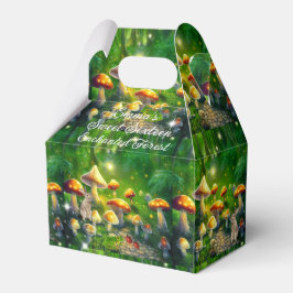 Sweet 16 Enchanted Forest Rabbits Frogs-paddenstoe Bedankdoosjes