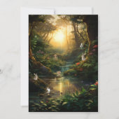 Sweet 16 Enchanted Forest River Bunny Fairy Kaart (Voorkant)