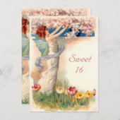 Sweet 16  Fairy Blossom Kaart (Voorkant / Achterkant)