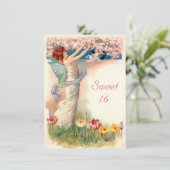 Sweet 16  Fairy Blossom Kaart (Staand voorkant)