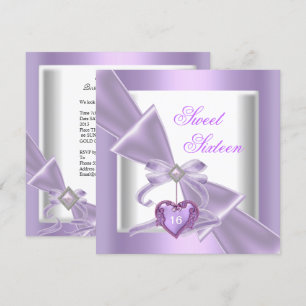 Sweet 16 Feest Sweet Sixteen Sering Wit 2 Kaart
