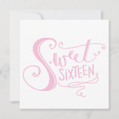"SWEET 16" FEEST UITNODIGINGEN (Voorkant)