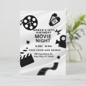"Sweet 16 film Night Bash Kaart (Staand voorkant)