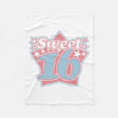  Sweet 16 Fleece Deken (Voorkant)
