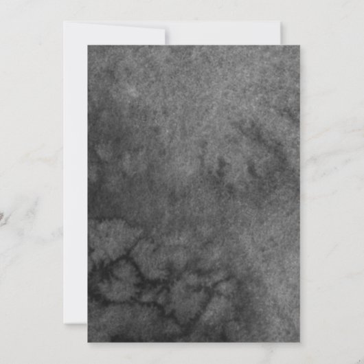 Sweet 16 Floral Dress Butterfly Black Gold Kaart (Achterkant)