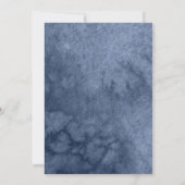 Sweet 16 Floral Navy Blue Dress Butterfly Kaart (Achterkant)