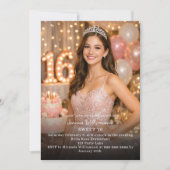 Sweet 16-foto kaart (Voorkant)