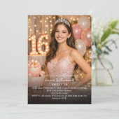 Sweet 16-foto kaart (Staand voorkant)
