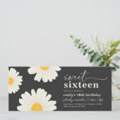 Sweet 16 foto verjaardag uitnodiging (Staand voorkant)