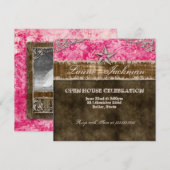 Sweet 16  fotokaart Star Pink Kaart (Voorkant / Achterkant)