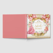 Sweet 16 Gastboek Blush Flowers Roze Jurk Gastenboek (Volledig)
