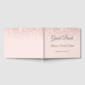 Sweet 16 Gastenboek Roos Gold & Blush Pink Glitter (Volledig)