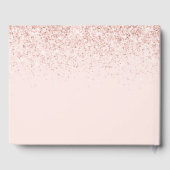 Sweet 16 Gastenboek Roos Gold & Blush Pink Glitter (Achterkant)