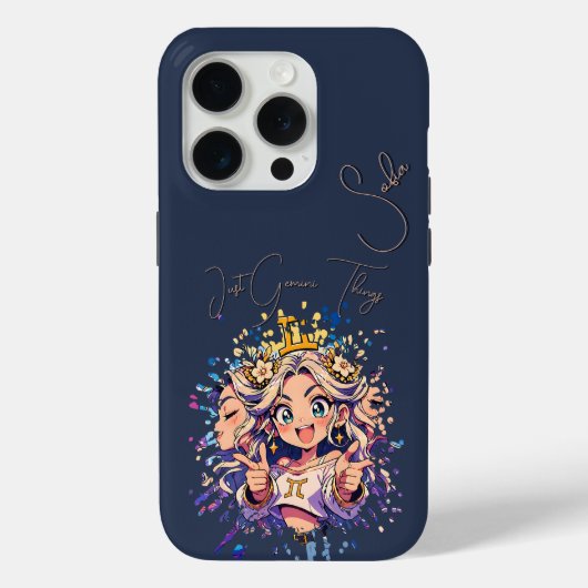 Sweet 16 Gemini Anime iPhone Case (Achterkant)