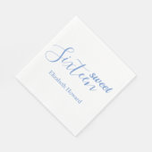 Sweet 16 gepersonaliseerd papier servet (Hoek)