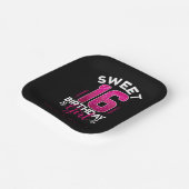 Sweet 16 Gepersonaliseerd Papieren Bordje (Gebogen)