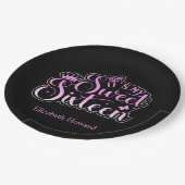 Sweet 16 Gepersonaliseerd Papieren Bordje (Gekanteld)