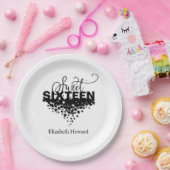 Sweet 16 Gepersonaliseerd Papieren Bordje (Feest)