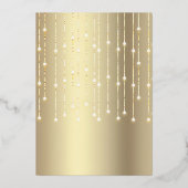 Sweet 16 Gevangenisballonnen zwart-wit goud Folie Uitnodiging (Achterkant)