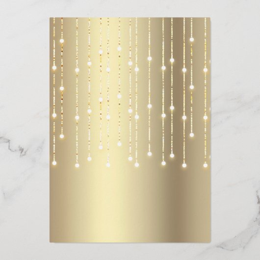 Sweet 16 Gevangenisballonnen zwart-wit goud Folie Uitnodiging (Achterkant)