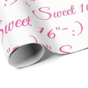 Sweet 16 Gift-Wrap Cadeaupapier